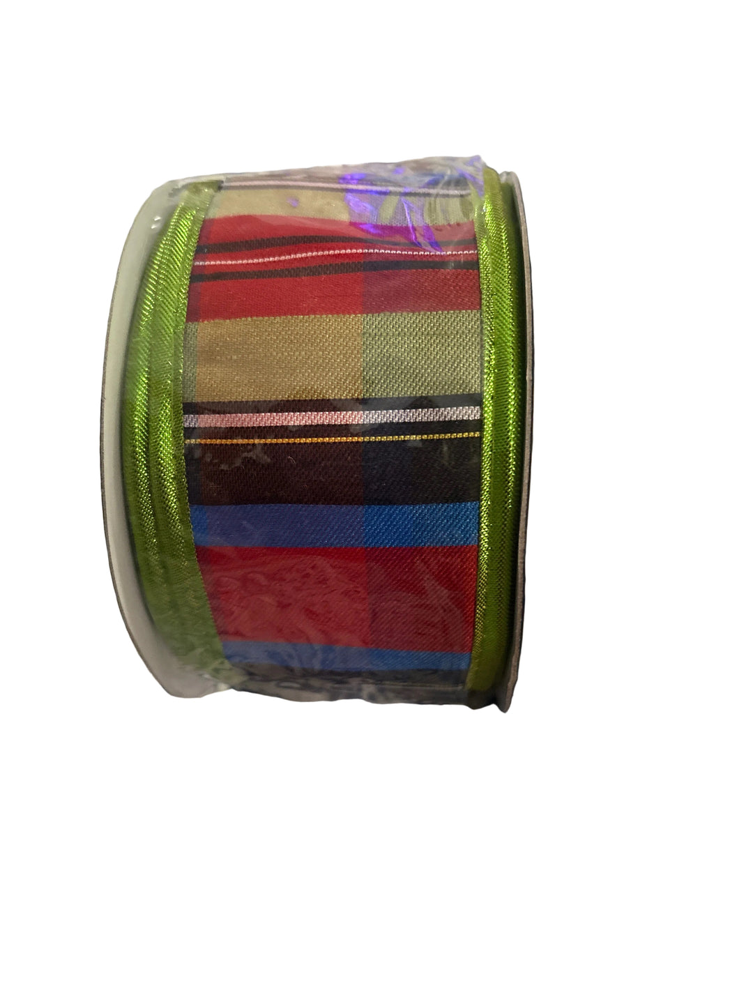 John Mark Red/Green Metallic Ribbon