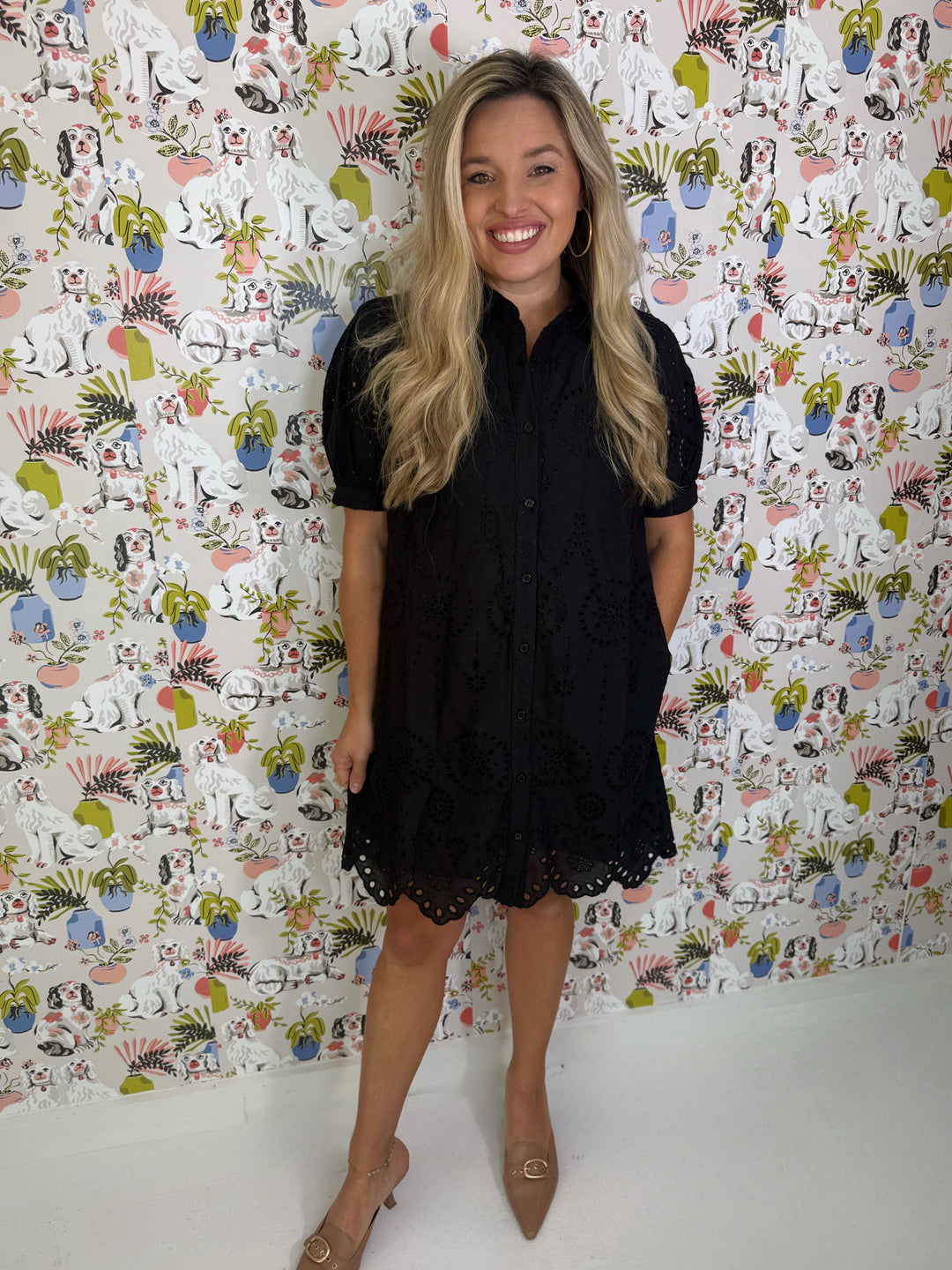 The Midnight Eyelet Dress