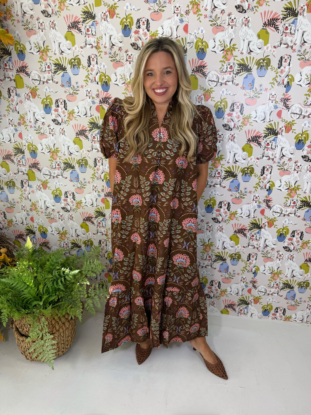 The Autumn Bloom Maxi Dress (Plus)