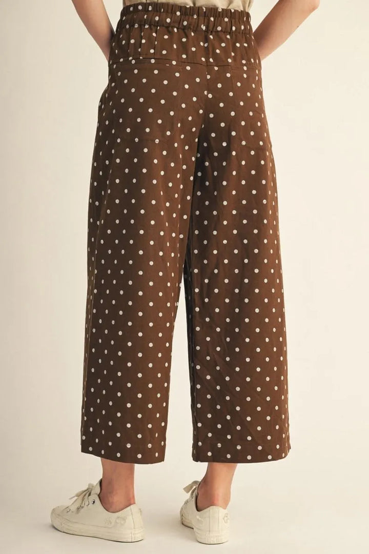 The Polka Party Pants | CHOCOLATE