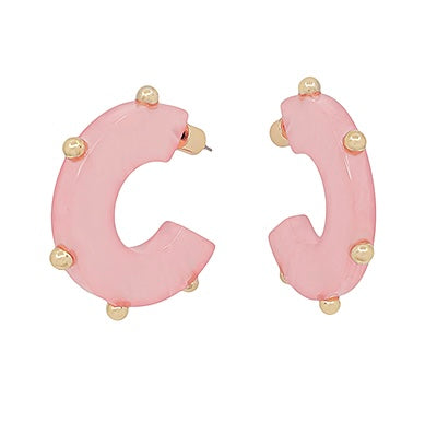 The Studded Resin Hoops