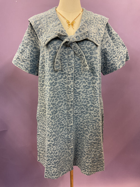 Blue Cheetah Dress