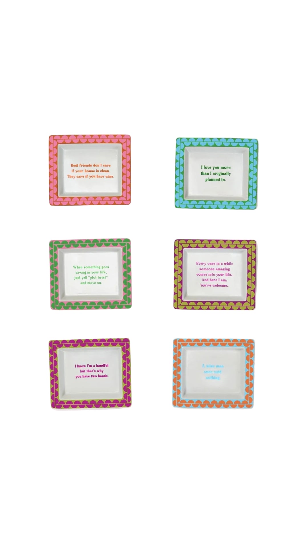 Sassy Wise Saying Desk Tray in Gift Box
