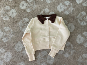 Cream Collared Top