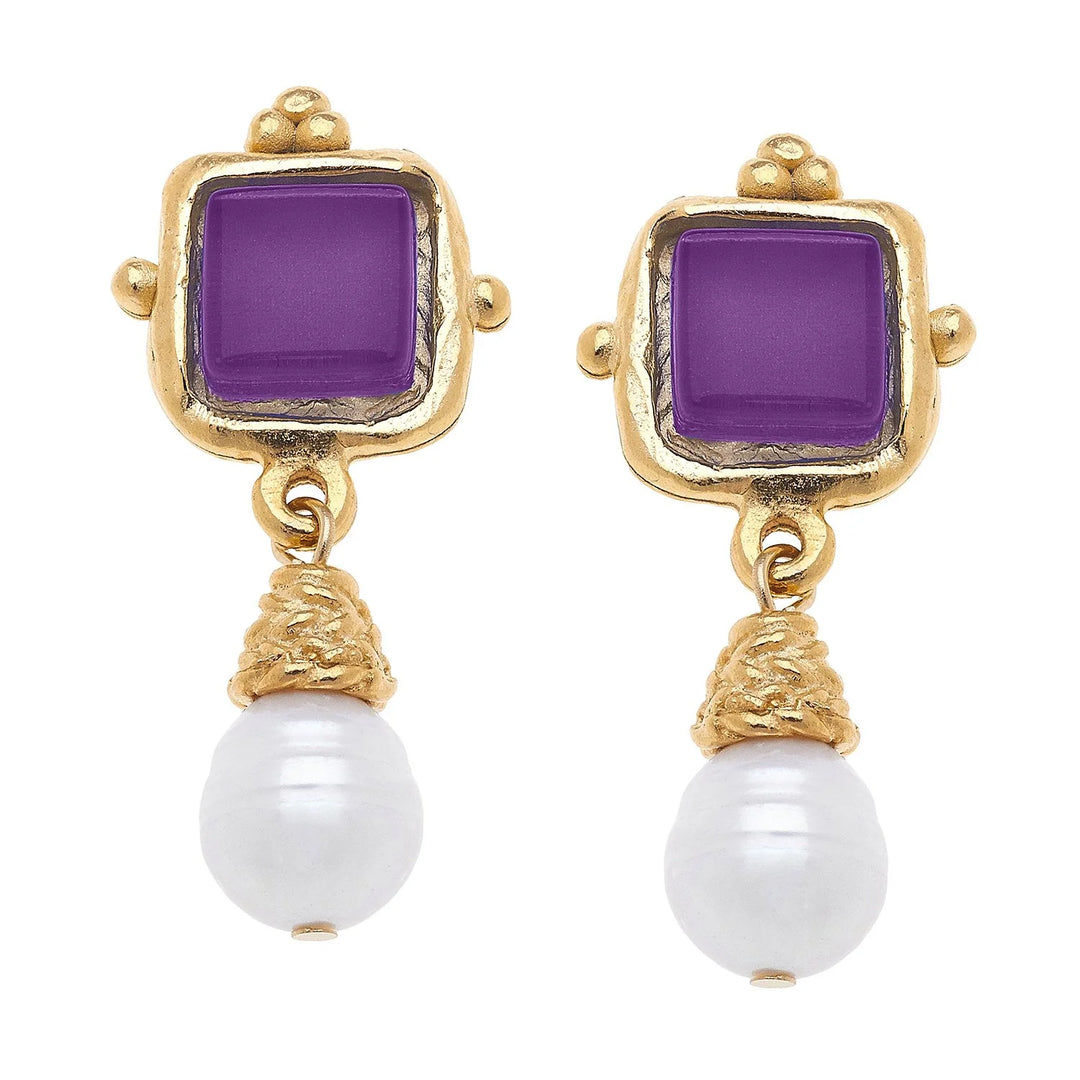Susan Shaw Colored Gemstone Earrings