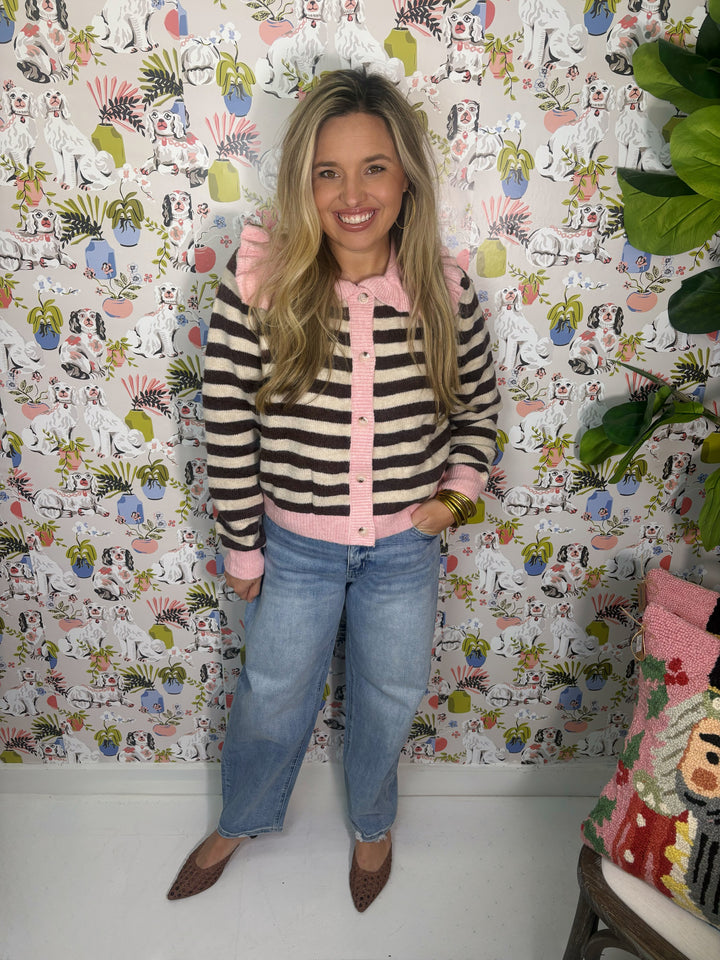 The Sweetheart Stripe Cardigan