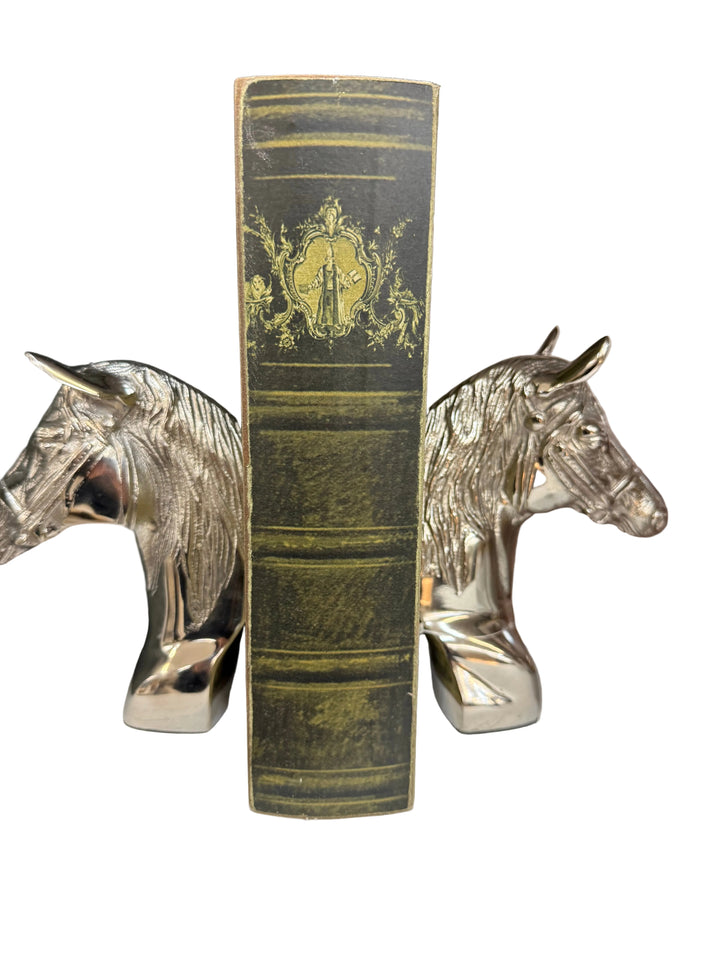 Regal Horse Head Bookends