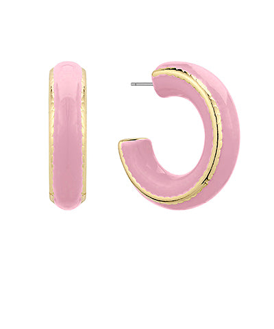 The Glossy Edge Hoops