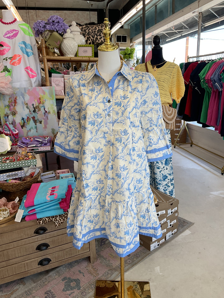 Cream floral dresses