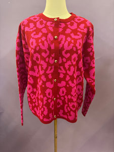 Bubblegum Leopard Cardigan