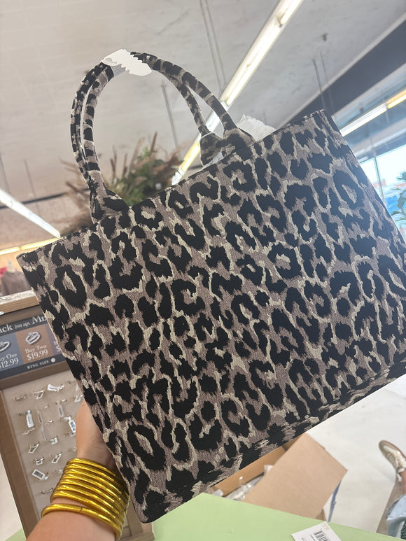 Leo leopard tote