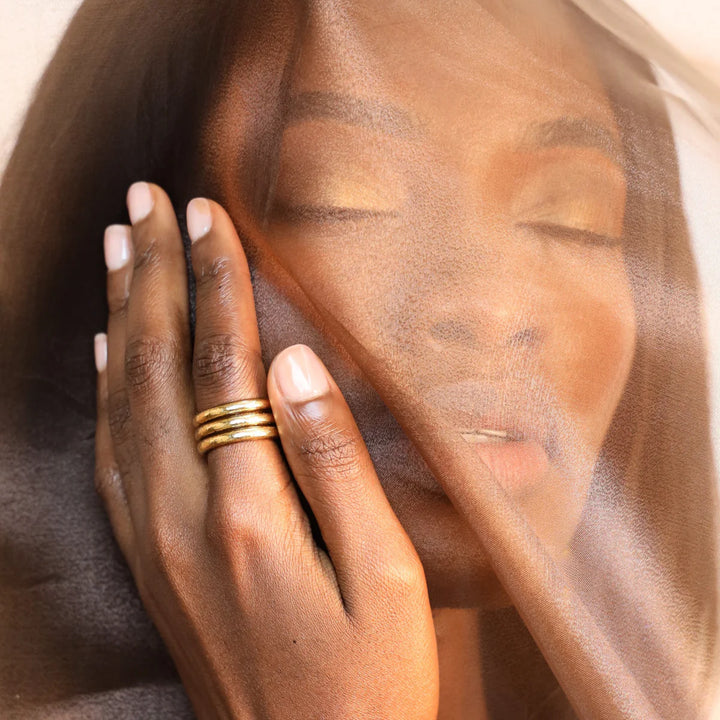 BUDHA GIRL • AURA ALL WEATHER RINGS (SET OF 3)