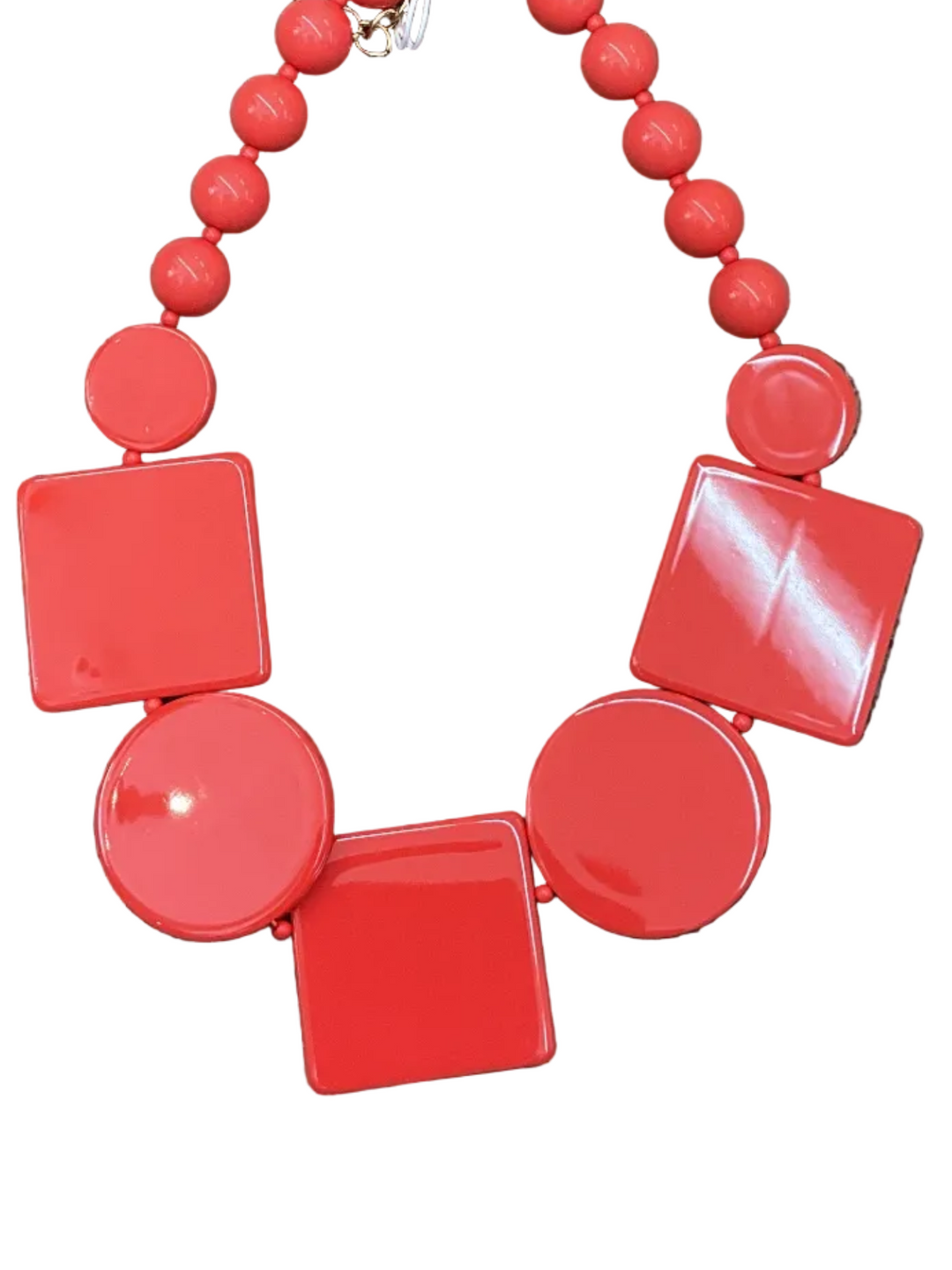 Orange Geo Necklace
