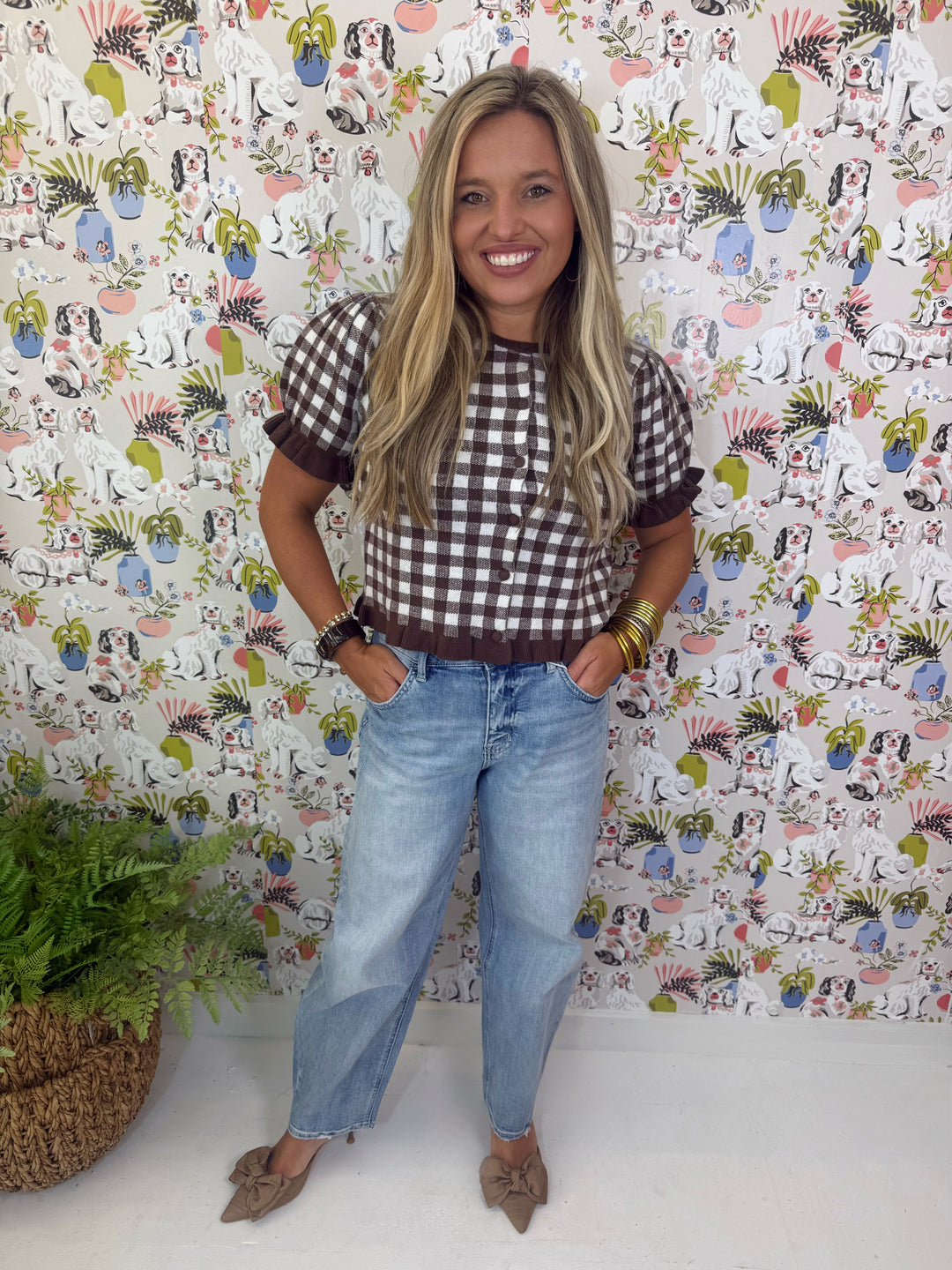 The Cocoa Check Sweater