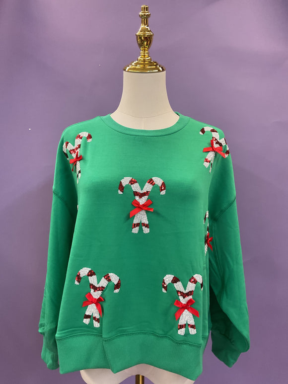 Millie Candy Cane Sweatshirt