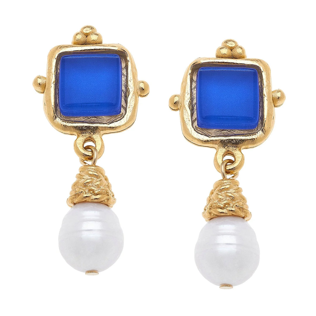 Susan Shaw Colored Gemstone Earrings