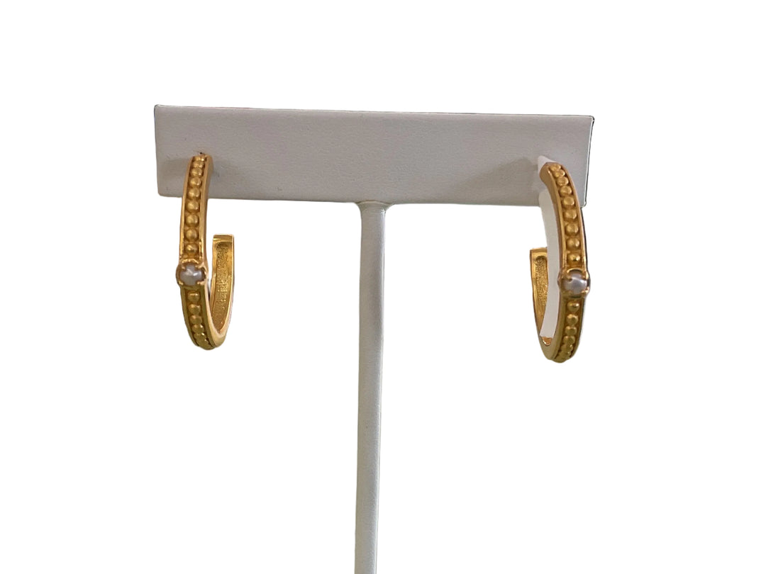 TATUM JAMES DESIGNS | Pearl Tegan Hoops