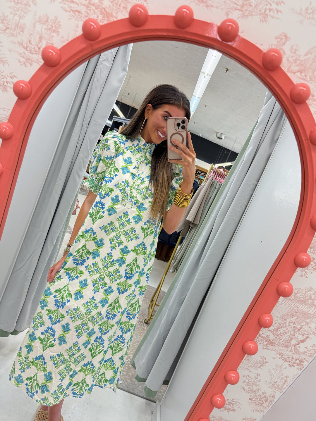 Fresh Cut Flowers Maxi Dress