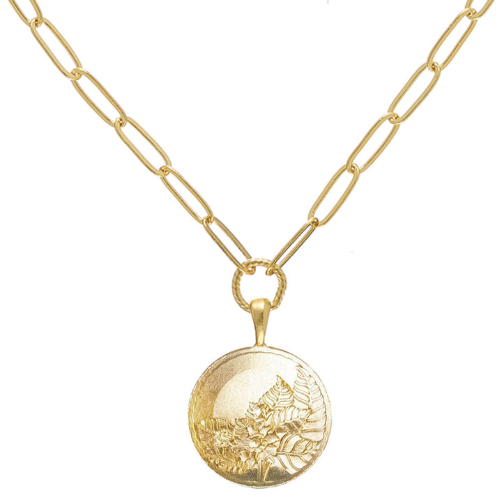 Tobacco Leaf Paperclip Necklace | Susan Shaw