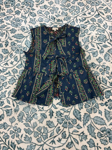 Navy Floral Top