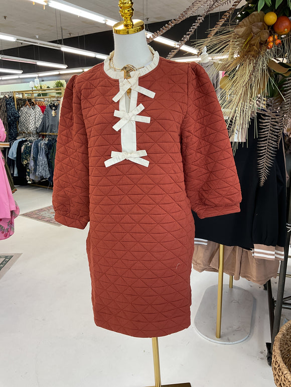 Autumn Stroll Bow Dress