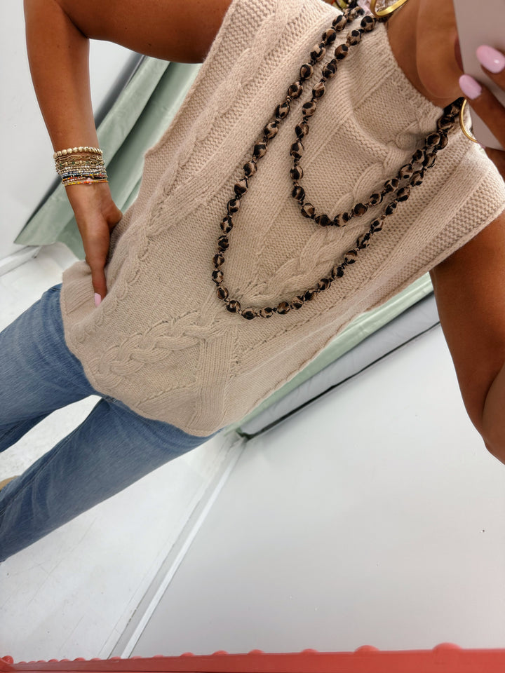 Oatmeal Sweater Vest