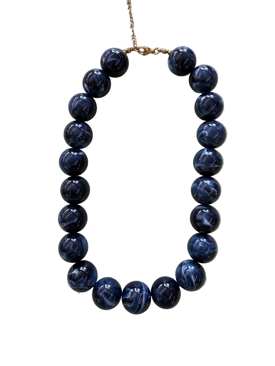 The Navy Marble Necklace | HART DESIGNS