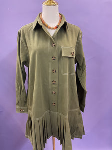 Olive Flow Dress