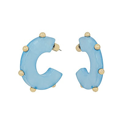 The Studded Resin Hoops
