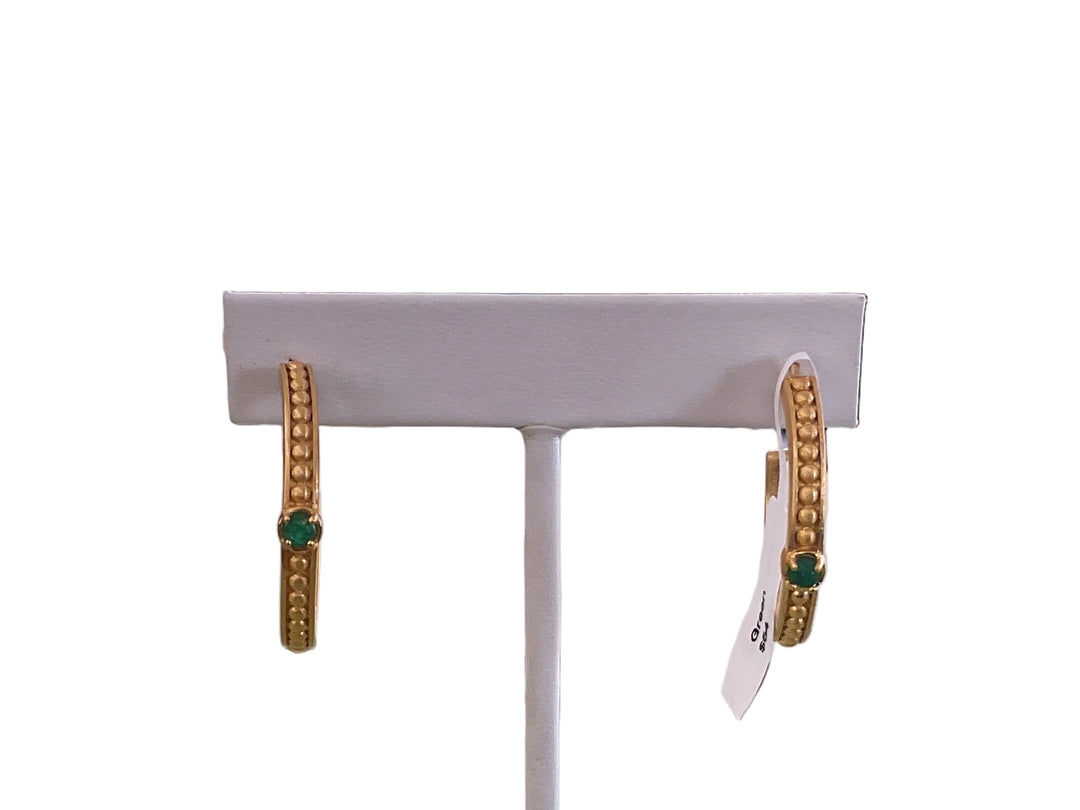 TATUM JAMES DESIGNS | Green Tegan Hoops