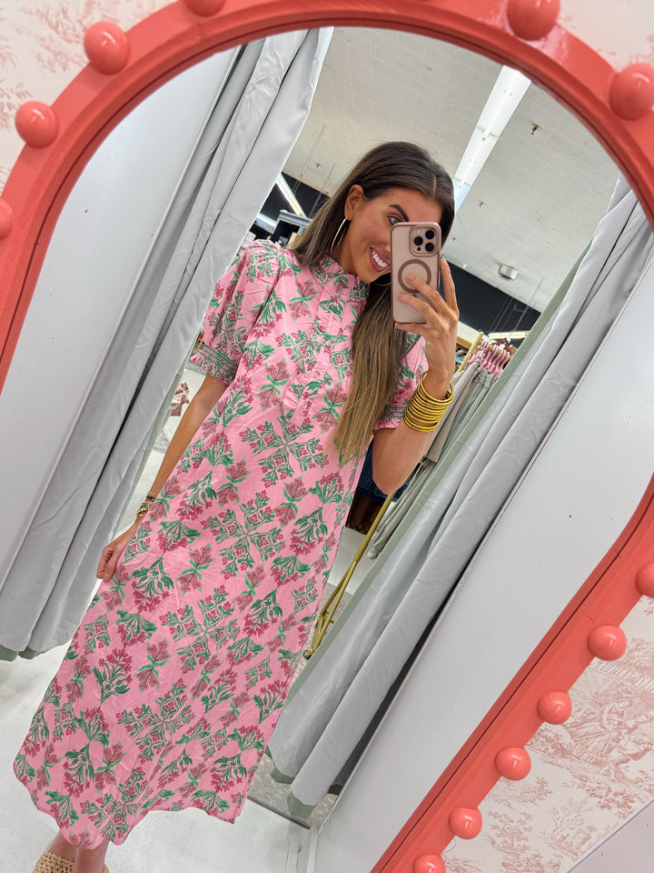 Fresh Cut Flowers Maxi Dress