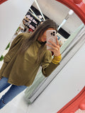 Silky olive top