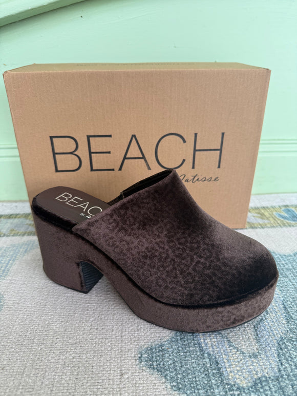 Velvet Cheetah Clog