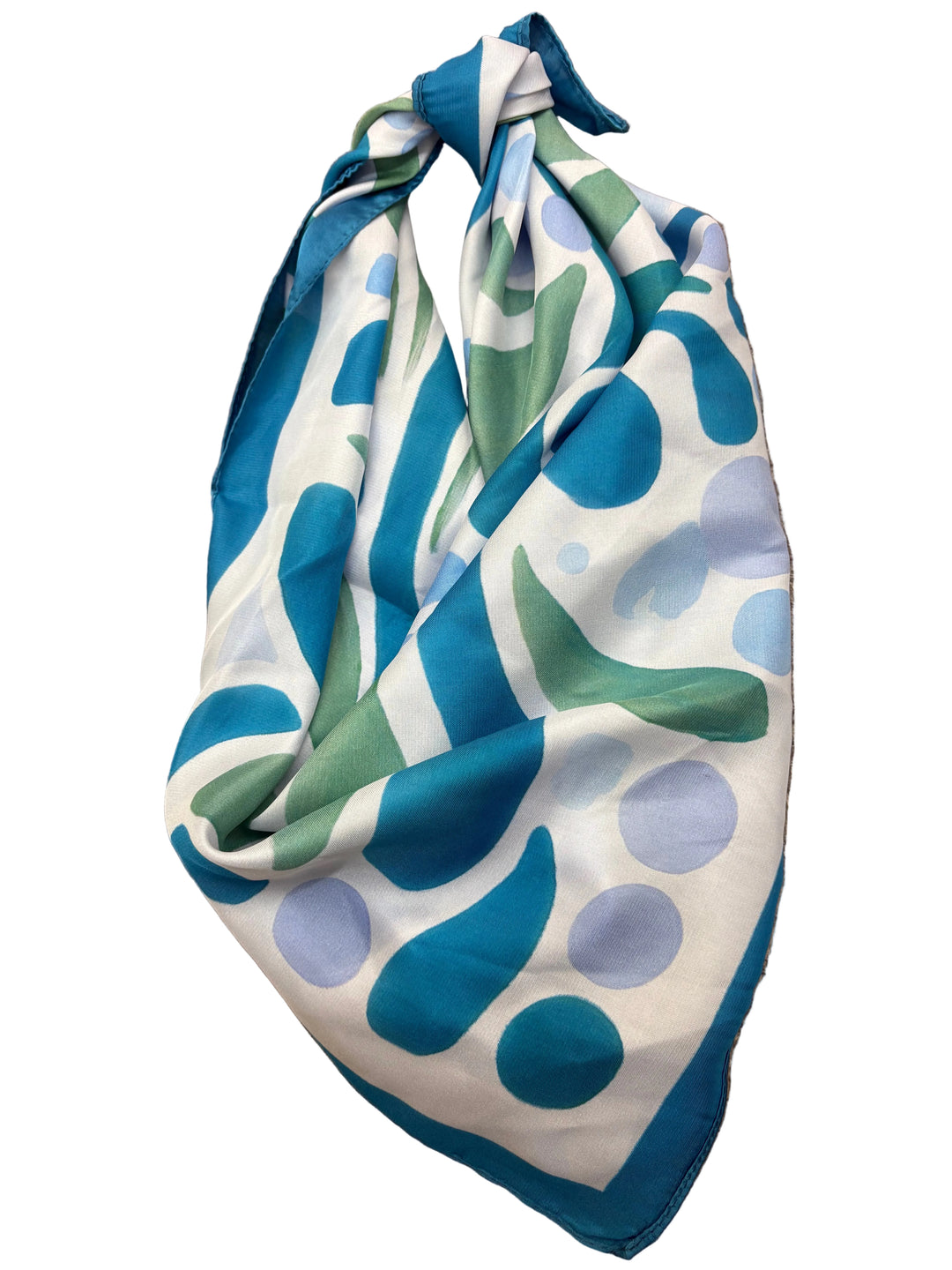 Blue Wave Silk Scarf