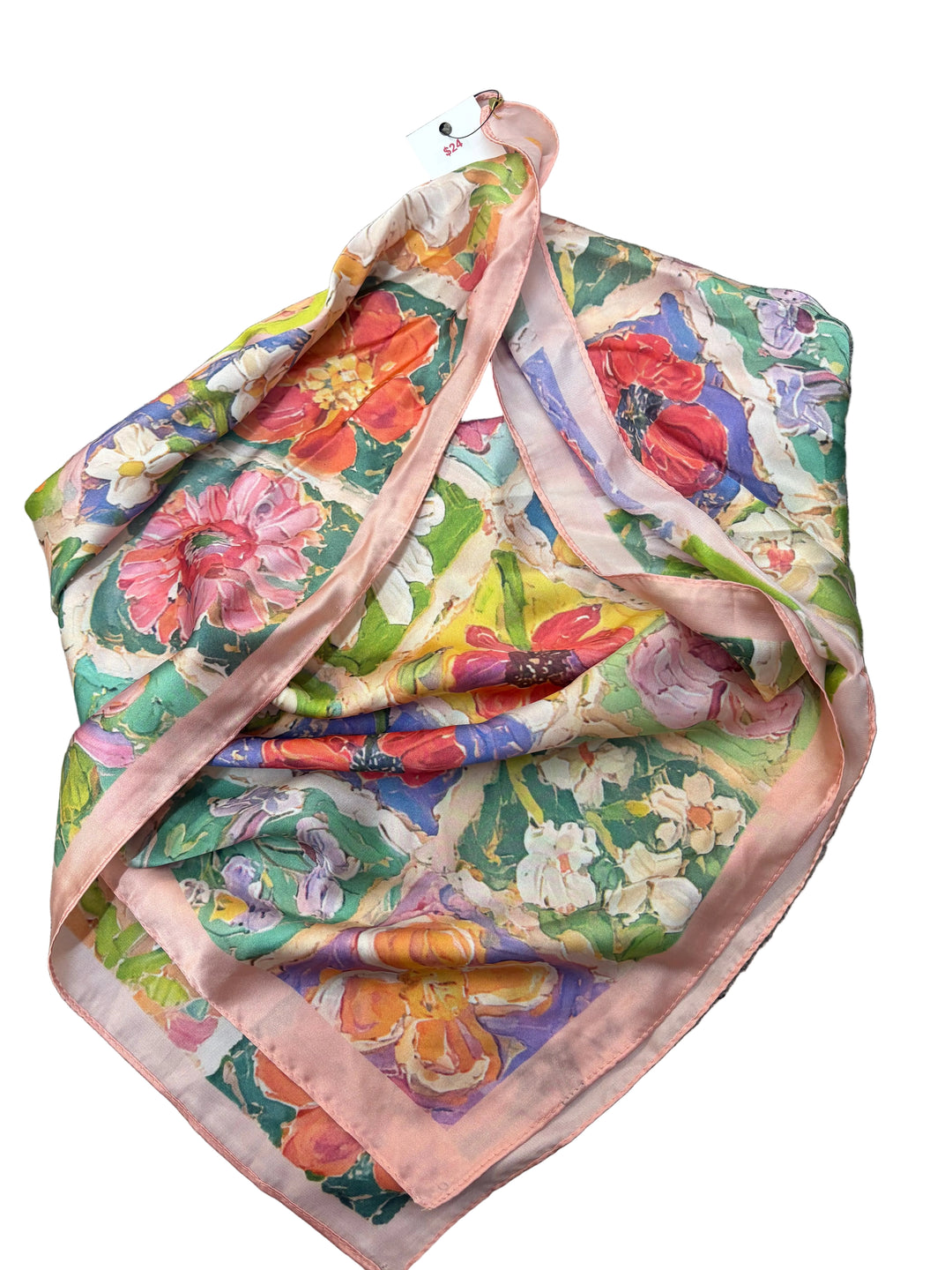 Blush Silk Scarf