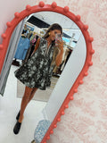 Brown Floral Dress