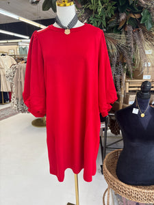 Red jersey Dress