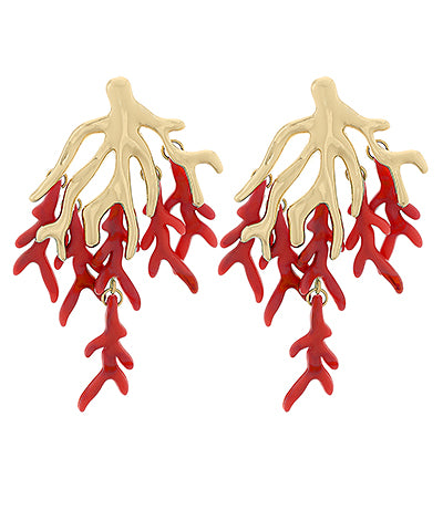 The Coral Statement Earrings