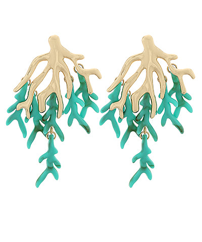 The Coral Statement Earrings