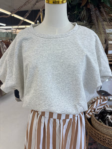 Grey Bubble Top