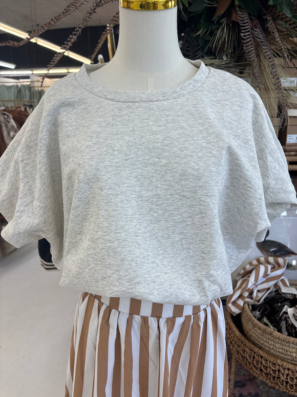 Grey Bubble Top