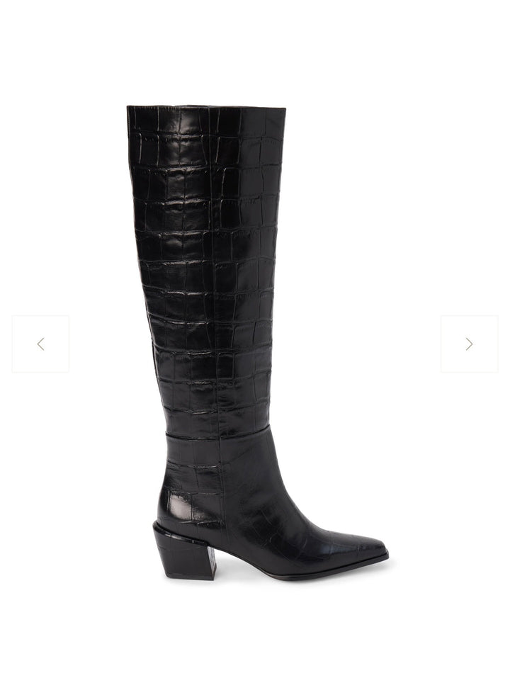 Ellington Knee-High Boot | Black Croc