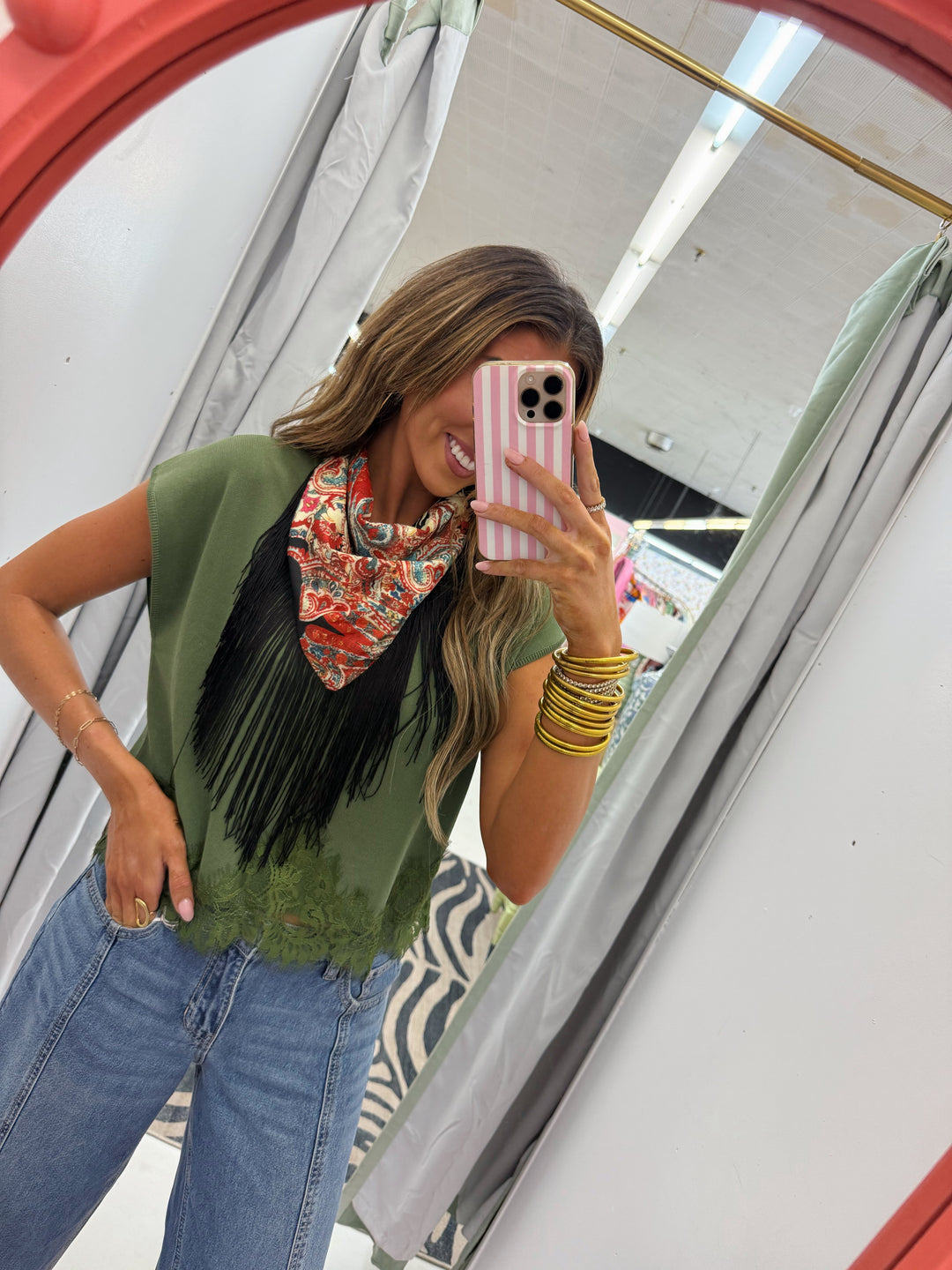 The Autumn Paisley Fringe Scarf | HART DESIGNS