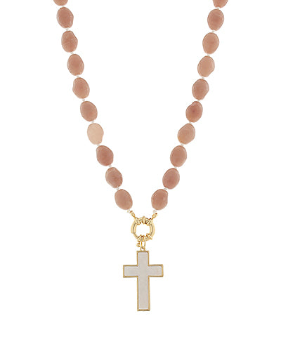 Faith Bead Pendant Necklace
