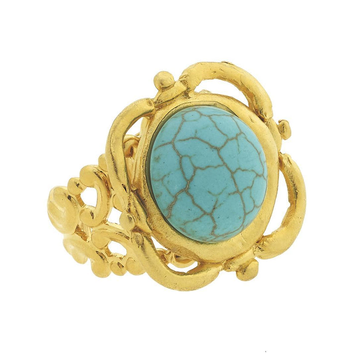 Turquoise Scroll Ring | Susan Shaw