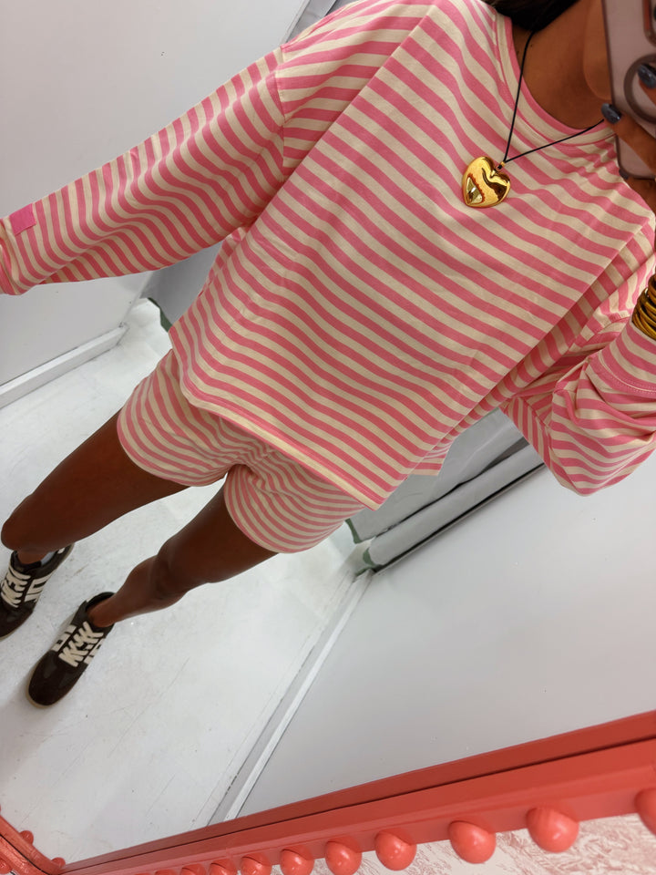 Pink Striped Set