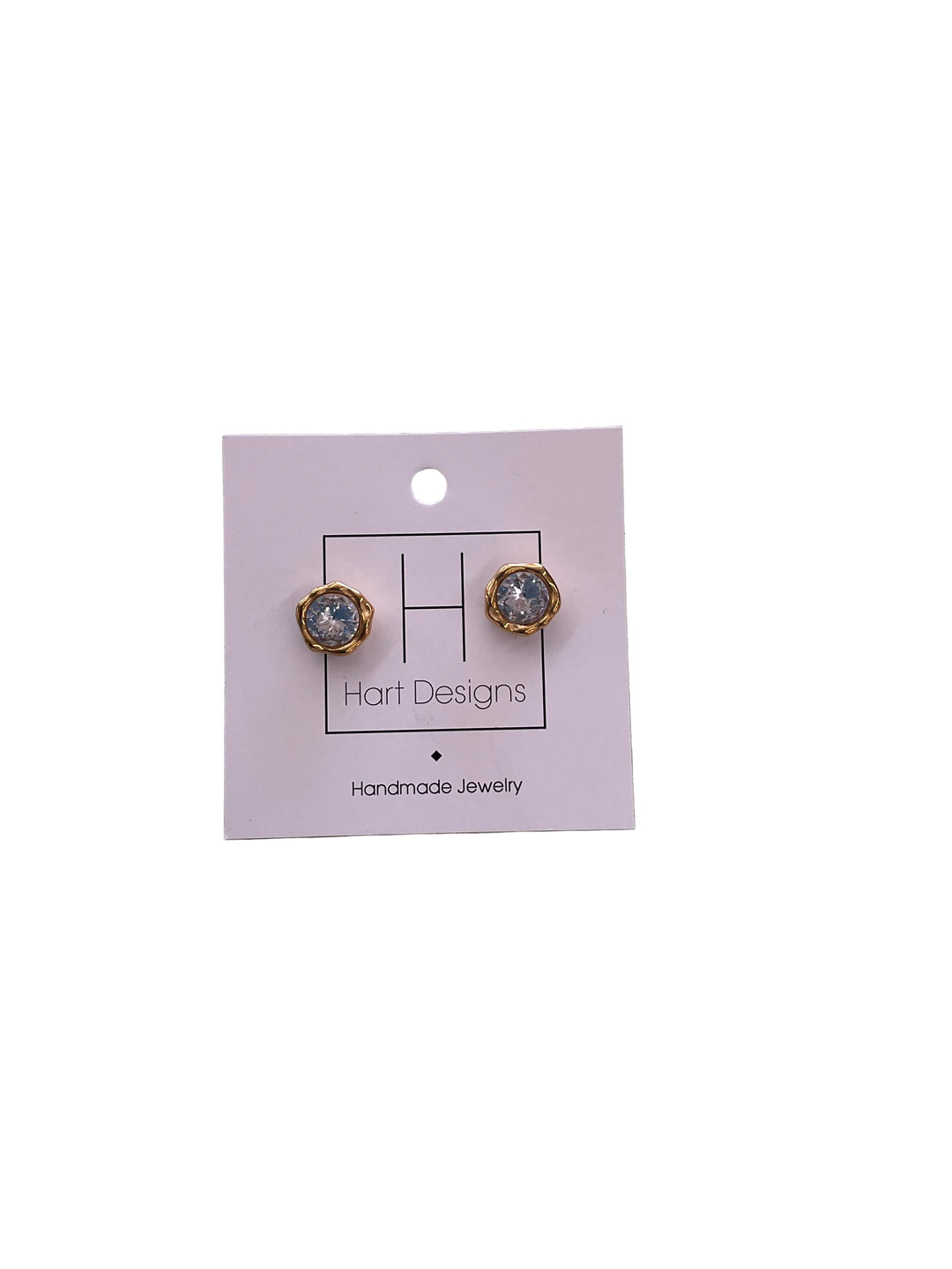 The Gold Crystal Studs