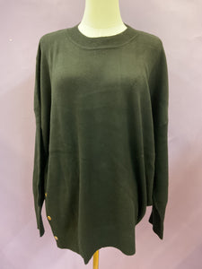Black Button Sweater