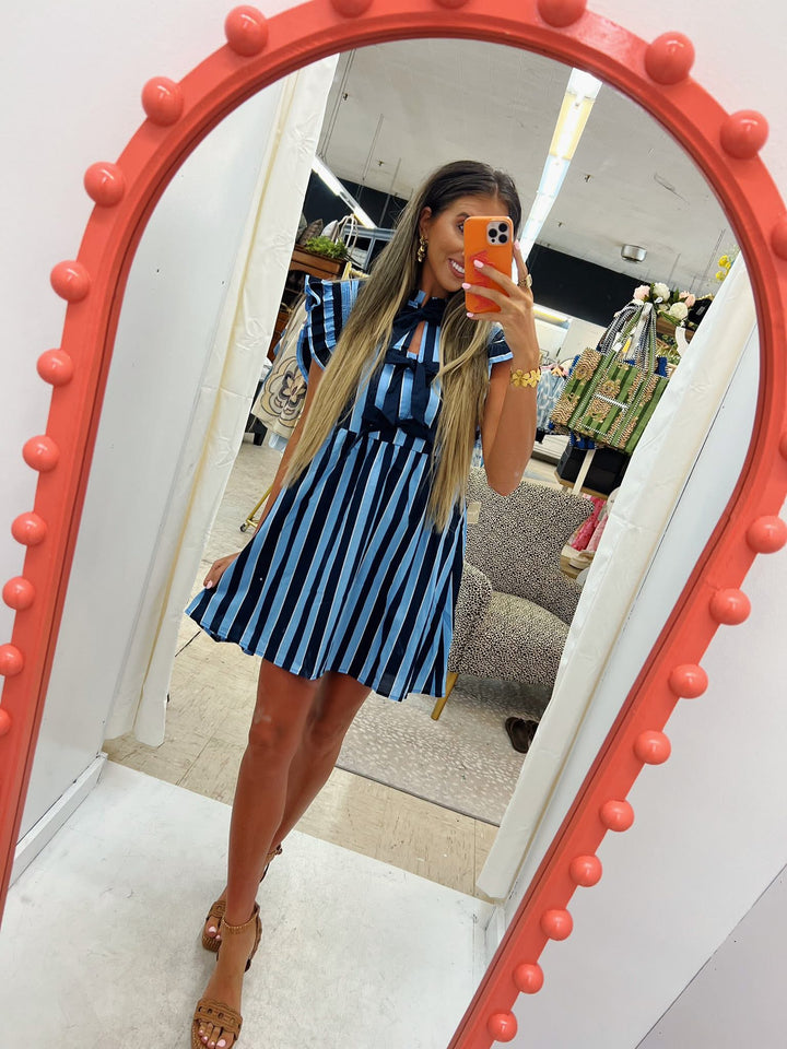 Harbor Stripe Bow Dress