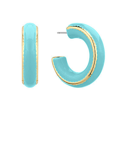 The Glossy Edge Hoops